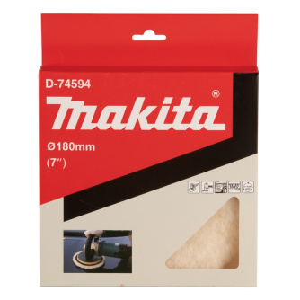 Купить Насадка Makita для полировки из шерсти 180 мм   D-74594 фото №1