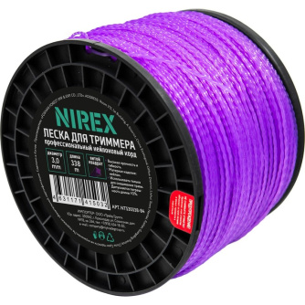 Купить Леска NIREX TWISTED 3,0*338 м (Витой квадрат)   NTS30338-84 фото №2