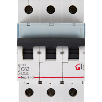 Купить Автоматический выключатель Legrand TX3 3P C63 А 6 кА фото №2